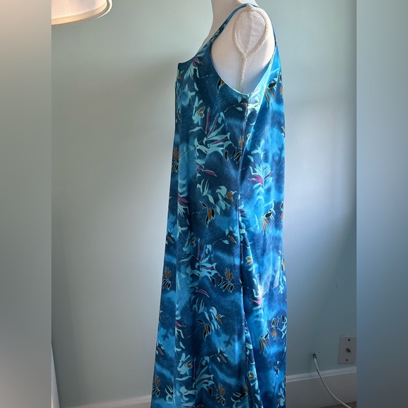 New Gear Blue Print Sleeveless Maxi Dress - Picture 8 of 11